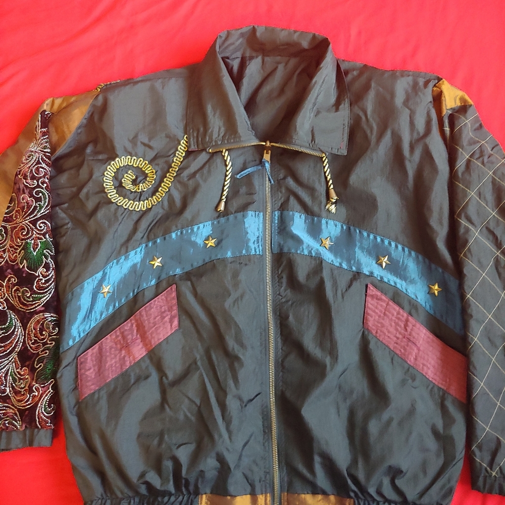 Vintage chilli pepper reversible women's jacket